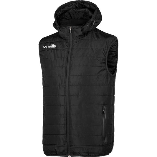 Men's Solar Hooded Padded Gilet Black | XXL